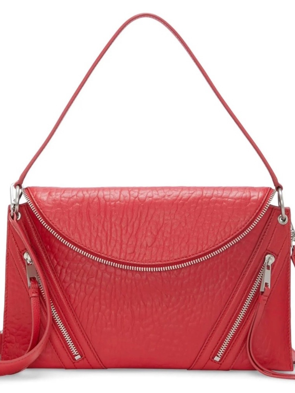 Vince Camuto Bubble Lamb Leather Wayhn Crossbody Hot Spice